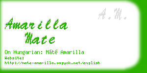 amarilla mate business card